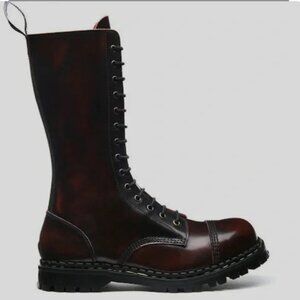 GRIPFAST Burgundy Rub-Off 14 Eye Steel Toe Capped Derby Boot. UK-4/M-5/W6